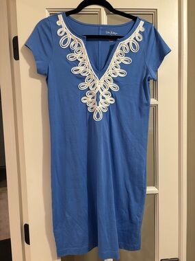 Lilly Pulitzer Brewester blue haven dress size small